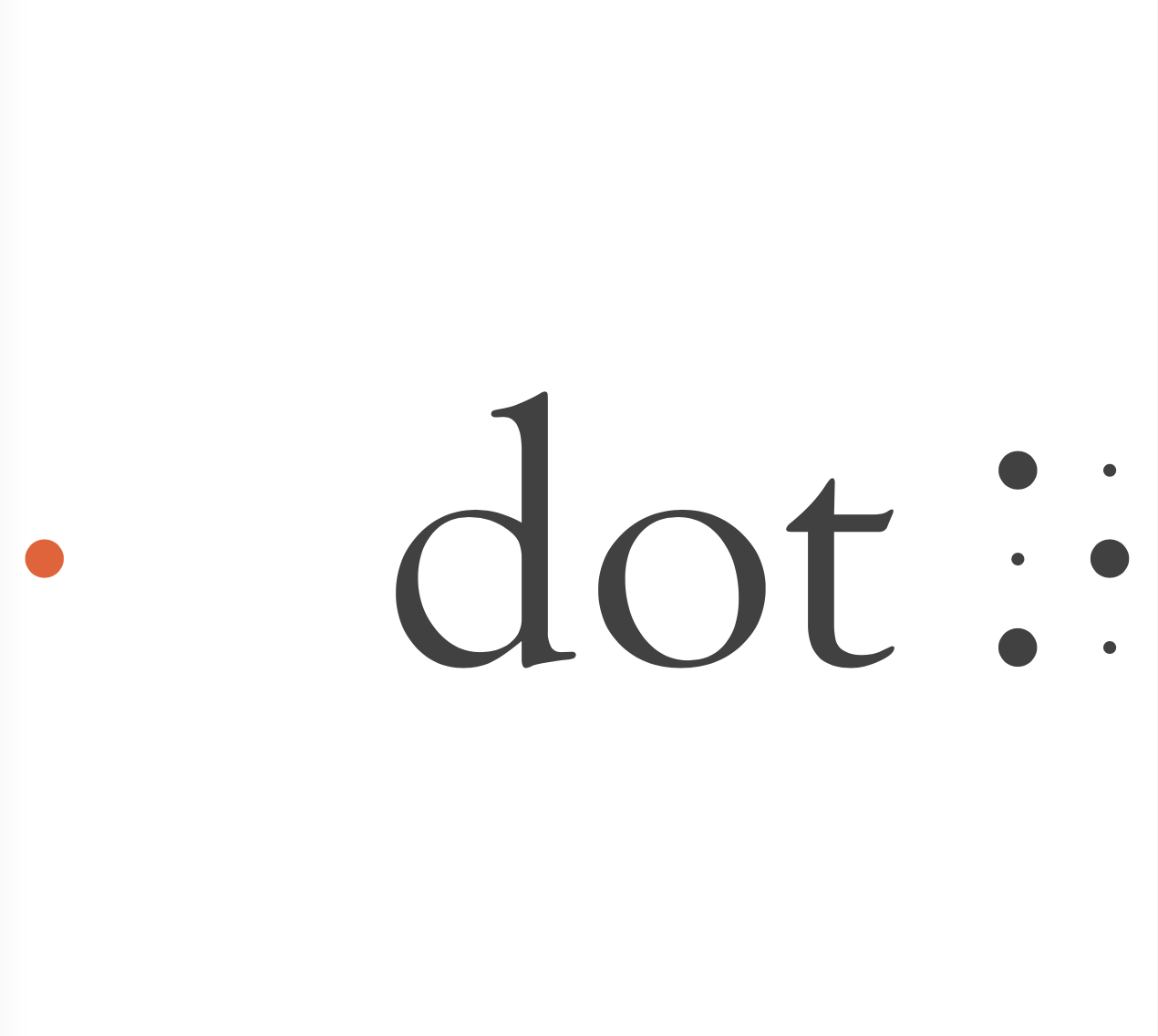 Dot logo. 